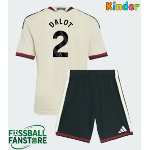Manchester United Diogo Dalot #2 Replik 3rd trikot Kinder 2026-27 Kurzarm (+ Kurze Hosen)